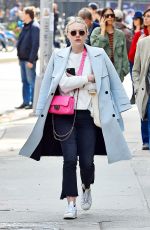DAKOTA FANNING Out and About in New York 03/23/2016