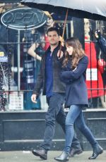 DAKOTA JOHNSON and Jamie Dornan at ‘Fifty Shades Darker’ Set in Vancouver 03/07/2016
