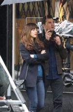 DAKOTA JOHNSON and Jamie Dornan at ‘Fifty Shades Darker’ Set in Vancouver 03/07/2016