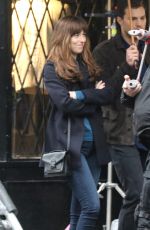 DAKOTA JOHNSON and Jamie Dornan at ‘Fifty Shades Darker’ Set in Vancouver 03/07/2016