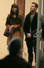 DAKOTA JOHNSON and Jamie Dornan on the Set of ‘Fifty Shades Darker’ in Vancouver 03/25/2016