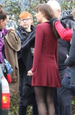 DAKOTA JOHNSON on the Set of ‘Fifty Shades Darker’ 03/04/2016