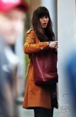 DAKOTA JOHNSON on the Set of 