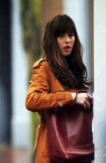 DAKOTA JOHNSON on the Set of 