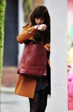 DAKOTA JOHNSON on the Set of 