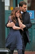 DAKOTA JOHNSON on the Set of ‘Fifty Shades Darker’ in Vancouver 03/02/2016