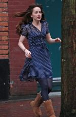 DAKOTA JOHNSON on the Set of ‘Fifty Shades Darker’ in Vancouver 03/02/2016
