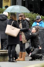 DAKOTA JOHNSON on the Set of ‘Fifty Shades Darker’ in Vancouver 03/14/2016
