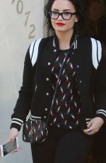 DEMI LOVATO Arrives at a Studio in Los Angeles 03/16/2016