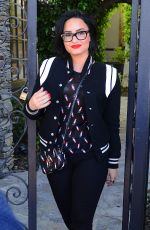 DEMI LOVATO Arrives at a Studio in Los Angeles 03/16/2016
