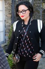 DEMI LOVATO Arrives at a Studio in Los Angeles 03/16/2016