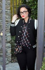 DEMI LOVATO Arrives at a Studio in Los Angeles 03/16/2016