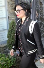 DEMI LOVATO Arrives at a Studio in Los Angeles 03/16/2016