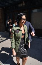 DEMI LOVATO Leaves Her Hotel in New York 03/22/2016