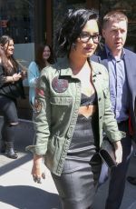 DEMI LOVATO Leaves Her Hotel in New York 03/22/2016