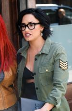 DEMI LOVATO Leaves Her Hotel in New York 03/22/2016
