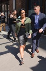 DEMI LOVATO Leaves Her Hotel in New York 03/22/2016
