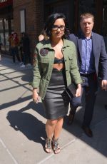 DEMI LOVATO Leaves Her Hotel in New York 03/22/2016