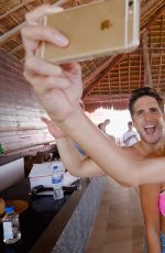 DEVON WINDSOR and RACHEL HILBERT at VS Secret Pink Nation Spring Beach Party in Cancun 03/15/2016