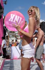 DEVON WINDSOR and RACHEL HILBERT at VS Secret Pink Nation Spring Beach Party in Cancun 03/15/2016