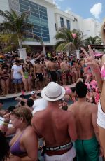 DEVON WINDSOR and RACHEL HILBERT at VS Secret Pink Nation Spring Beach Party in Cancun 03/15/2016