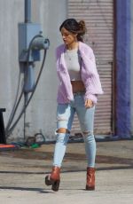 EIZA GONZALEZ on the Set of 