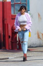 EIZA GONZALEZ on the Set of 