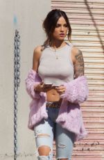 EIZA GONZALZ on the Set of 