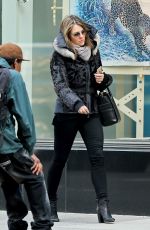 ELIZABETH HURLEY Out and About in New York 03/09/2016
