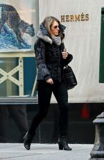 ELIZABETH HURLEY Out and About in New York 03/09/2016