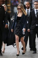 ELIZABETH OLSEN Leaves Jimmy Kimmel Live in Los Angeles 03/21/2016