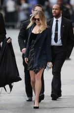 ELIZABETH OLSEN Leaves Jimmy Kimmel Live in Los Angeles 03/21/2016