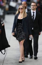ELIZABETH OLSEN Leaves Jimmy Kimmel Live in Los Angeles 03/21/2016