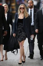 ELIZABETH OLSEN Leaves Jimmy Kimmel Live in Los Angeles 03/21/2016