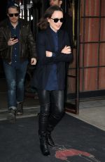 ELLEN APGE Leaves Her Hotel in New York 03/08/2016