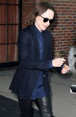 ELLEN APGE Leaves Her Hotel in New York 03/08/2016