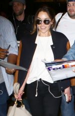 EMILIA CLARKE at LAX Airport in Los Angeles 02/29/2016