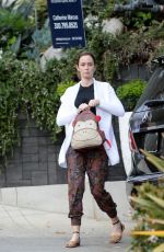 EMILY BLUNT Out and About in West Hollywood 03/09/2016