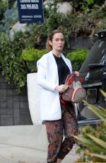 EMILY BLUNT Out and About in West Hollywood 03/09/2016