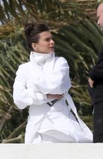 EMILY RATAJKOWSKI on the Set of a Photoshoot in Malibu 03/29/2016