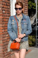 EMMA ROBERS Out in West Hollywood 03/30/2016