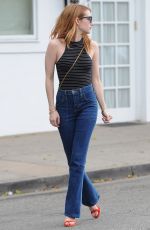 EMMA ROBERTS in Jeans Out in  Beverly Hills 03/29/2016