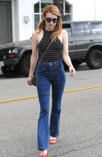 EMMA ROBERTS in Jeans Out in  Beverly Hills 03/29/2016