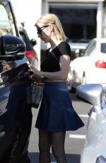 EMMA ROBERTS Leaves Fred Segal in Los Angeles 03/16/2016