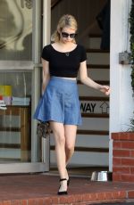 EMMA ROBERTS Leaves Fred Segal in Los Angeles 03/16/2016