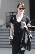 EMMA STONE Out and About in Los Angeles 03/09/2016