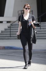 EMMA STONE Out and About in Los Angeles 03/09/2016