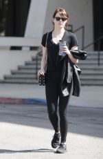EMMA STONE Out and About in Los Angeles 03/09/2016