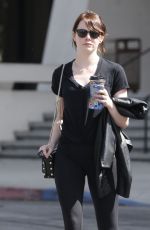 EMMA STONE Out and About in Los Angeles 03/09/2016