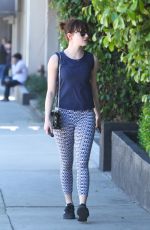 EMMA STONE Out in West Hollywood 03/24/2016